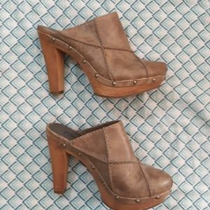 Size 7, high heel clogs by Candie's